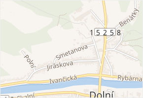 Smetanova v obci Dolní Kounice - mapa ulice