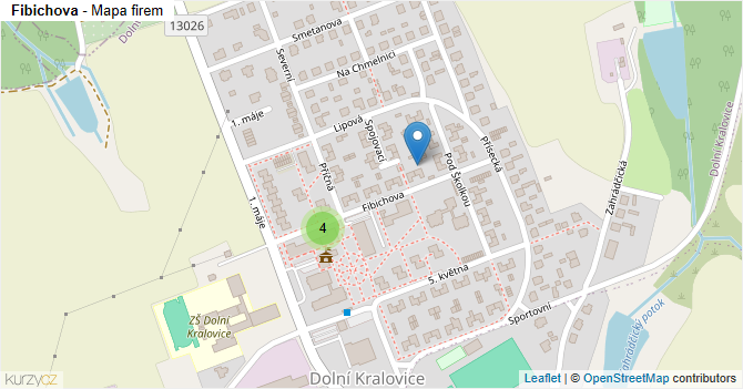 Fibichova - mapa firem