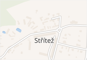Střítež v obci Dolní Kralovice - mapa části obce