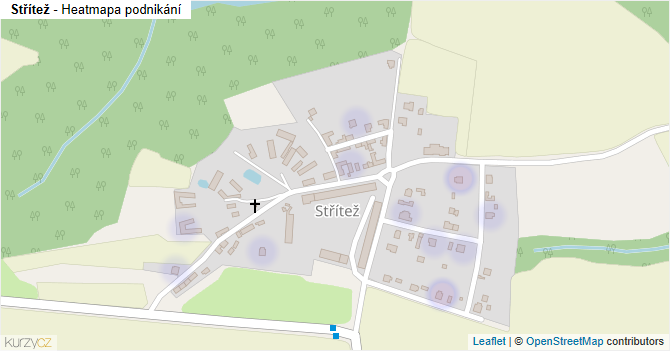 Střítež - mapa podnikání