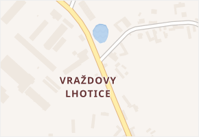 Vraždovy Lhotice v obci Dolní Kralovice - mapa části obce