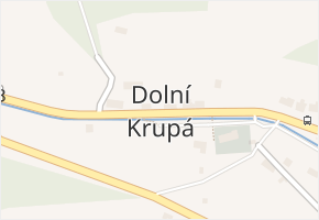 Dolní Krupá v obci Dolní Krupá - mapa části obce