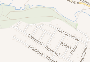 Jabloňová v obci Dolní Lhota - mapa ulice