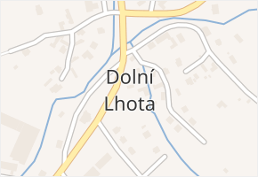 Dolní Lhota v obci Dolní Lhota - mapa části obce