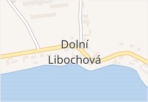 Dolní Libochová v obci Dolní Libochová - mapa části obce