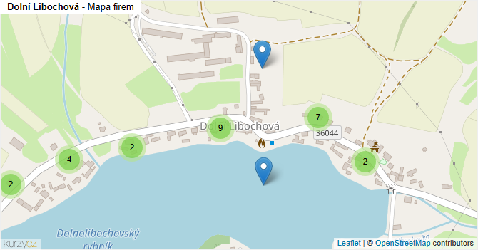 Dolní Libochová - mapa firem