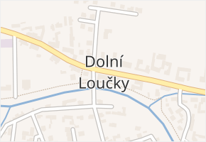 Dolní Loučky v obci Dolní Loučky - mapa části obce