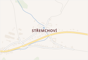 Střemchoví v obci Dolní Loučky - mapa části obce
