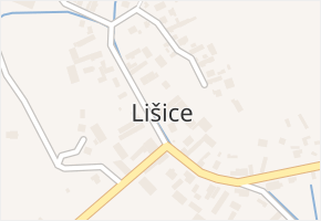 Lišice v obci Dolní Lukavice - mapa části obce