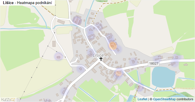 Lišice - mapa podnikání