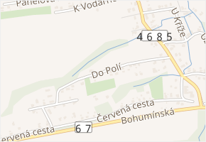 Do Polí v obci Dolní Lutyně - mapa ulice