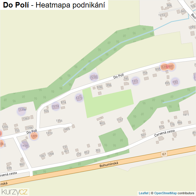 Mapa Do Polí - Firmy v ulici.