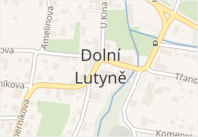 Dolní Lutyně v obci Dolní Lutyně - mapa části obce
