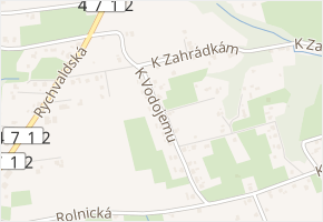 K Vodojemu v obci Dolní Lutyně - mapa ulice