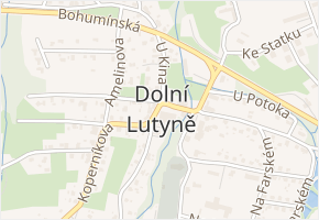 Karvinská v obci Dolní Lutyně - mapa ulice