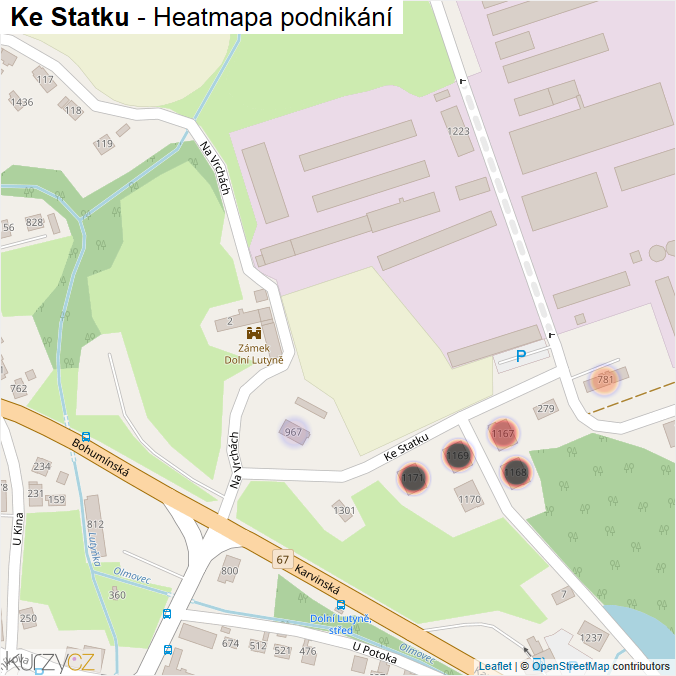 Mapa Ke Statku - Firmy v ulici.