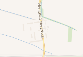 Neradská v obci Dolní Lutyně - mapa ulice