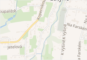 Pod Kostelem v obci Dolní Lutyně - mapa ulice