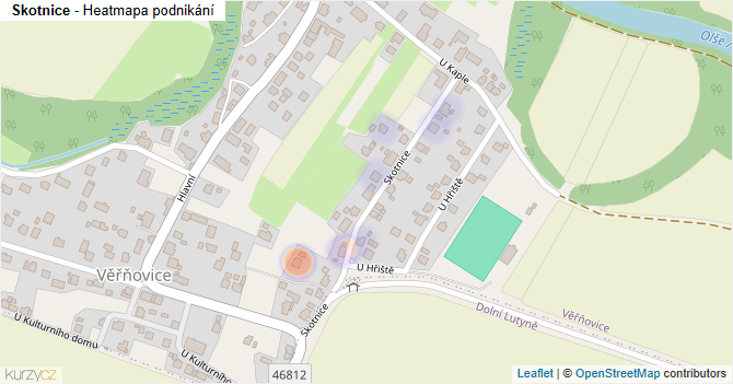 Skotnice - mapa podnikání