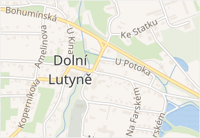 Třanovského v obci Dolní Lutyně - mapa ulice