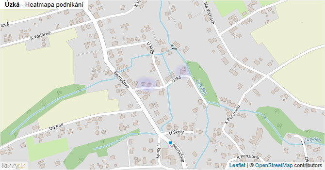 Úzká - mapa podnikání