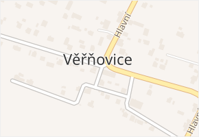 Věřňovice v obci Dolní Lutyně - mapa části obce