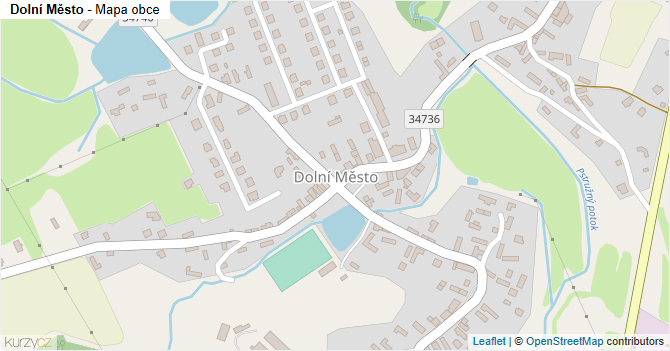 Dolní Město - mapa obce