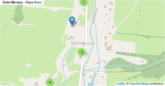 Dolní Morava - mapa firem
