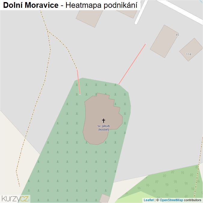 Mapa Dolní Moravice - Firmy v obci.