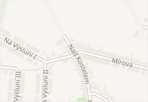 Mírová v obci Dolní Němčí - mapa ulice