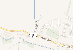 Polní v obci Dolní Němčí - mapa ulice