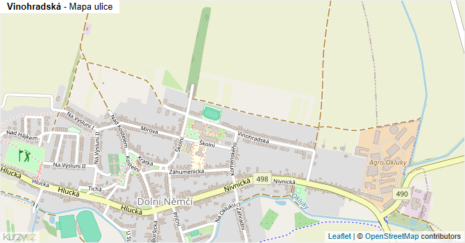 Vinohradská - mapa ulice