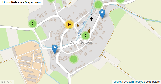 Dolní Nětčice - mapa firem