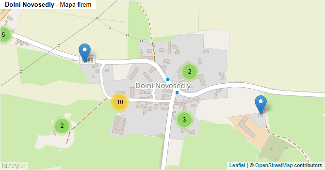 Dolní Novosedly - mapa firem
