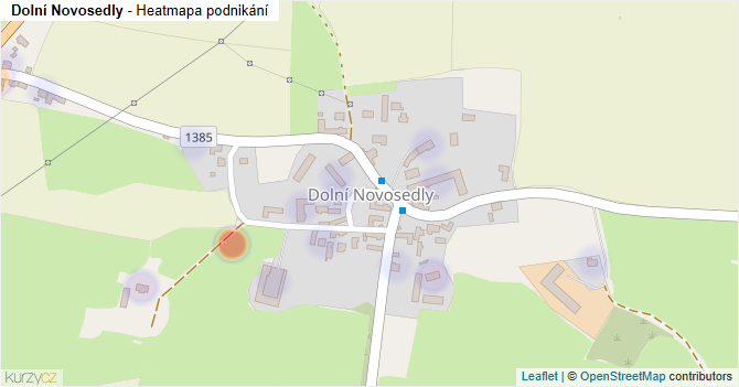 Dolní Novosedly - mapa podnikání