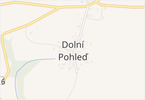 Dolní Pohleď v obci Dolní Pohleď - mapa části obce