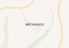 Měchonice v obci Dolní Pohleď - mapa části obce