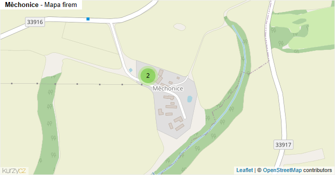 Měchonice - mapa firem