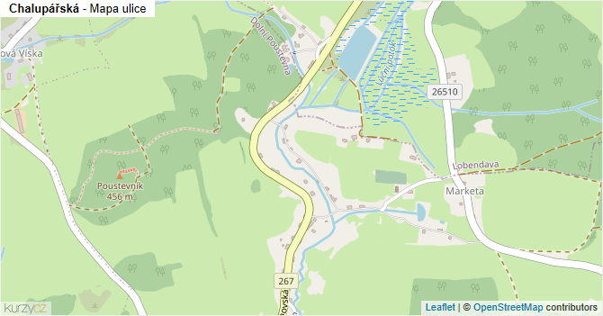 Chalupářská - mapa ulice