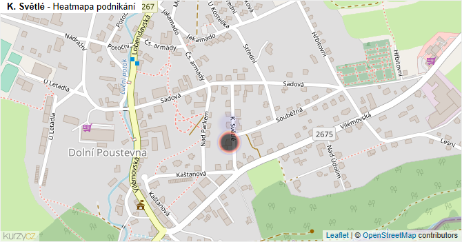K. Světlé - mapa podnikání