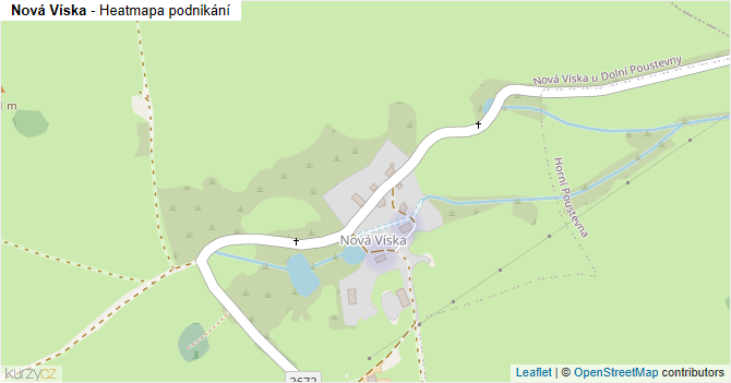 Nová Víska - mapa podnikání
