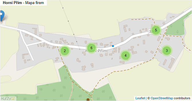 Horní Přím - mapa firem
