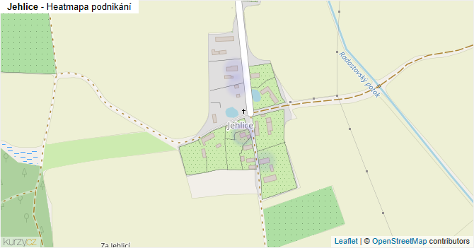 Jehlice - mapa podnikání