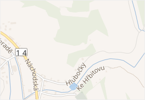Hlubočky v obci Dolní Radechová - mapa ulice