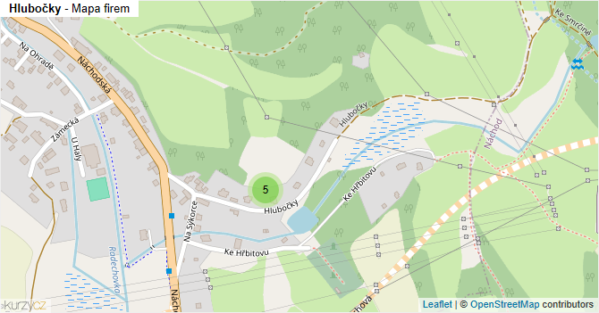 Hlubočky - mapa firem