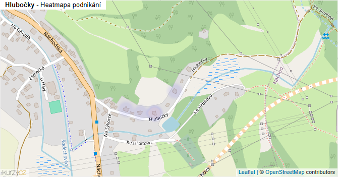 Hlubočky - mapa podnikání