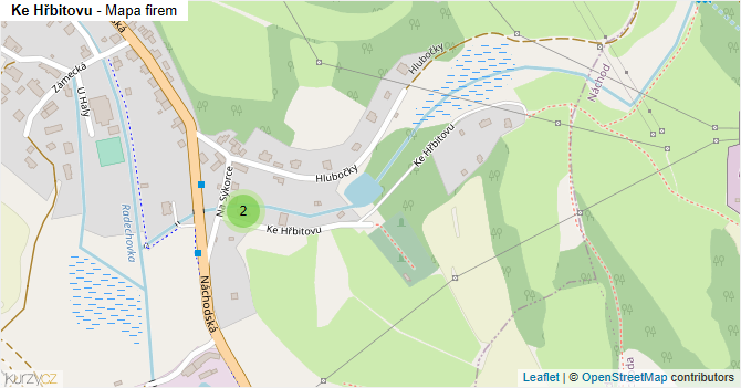 Ke Hřbitovu - mapa firem