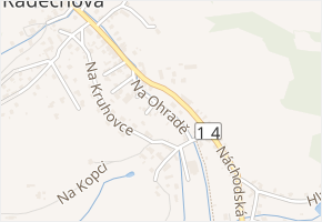 Na Ohradě v obci Dolní Radechová - mapa ulice