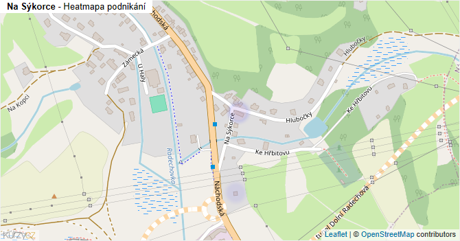 Na Sýkorce - mapa podnikání