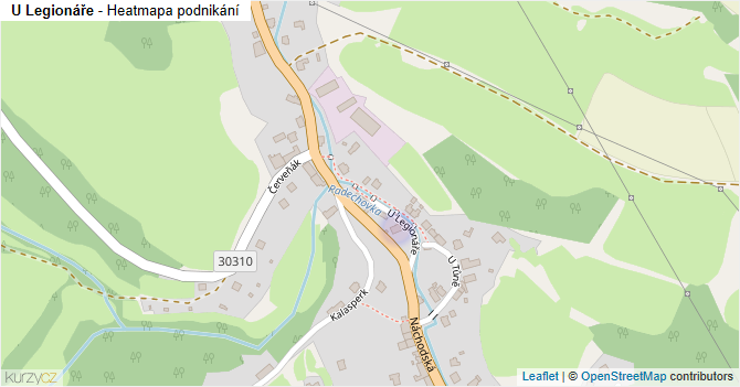U Legionáře - mapa podnikání
